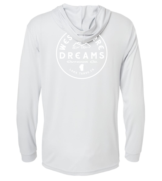 HOODED LONG SLEEVE SPF STAY NASTY LOGO – West Shore Dreams
