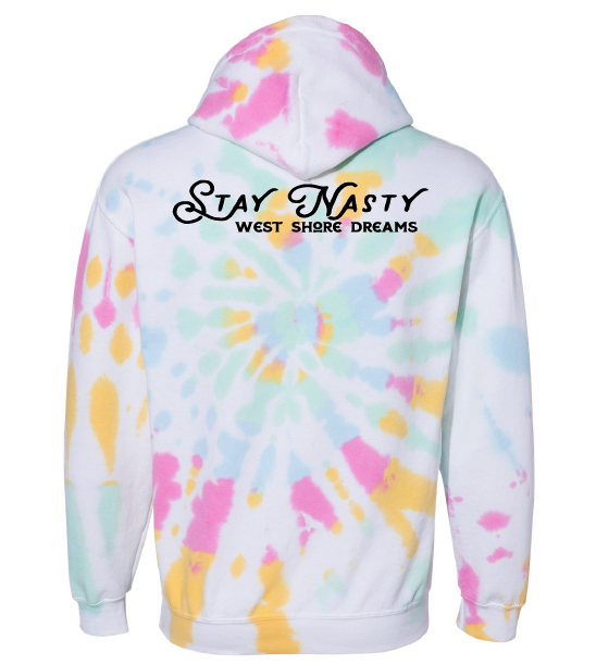 STAY NASTY BURST TIE-DYE MIDWEIGHT FLEECE