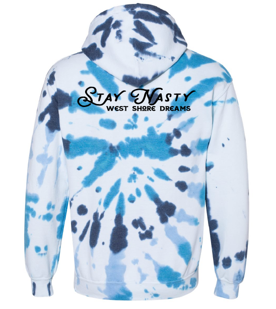 STAY NASTY BURST TIE-DYE MIDWEIGHT FLEECE